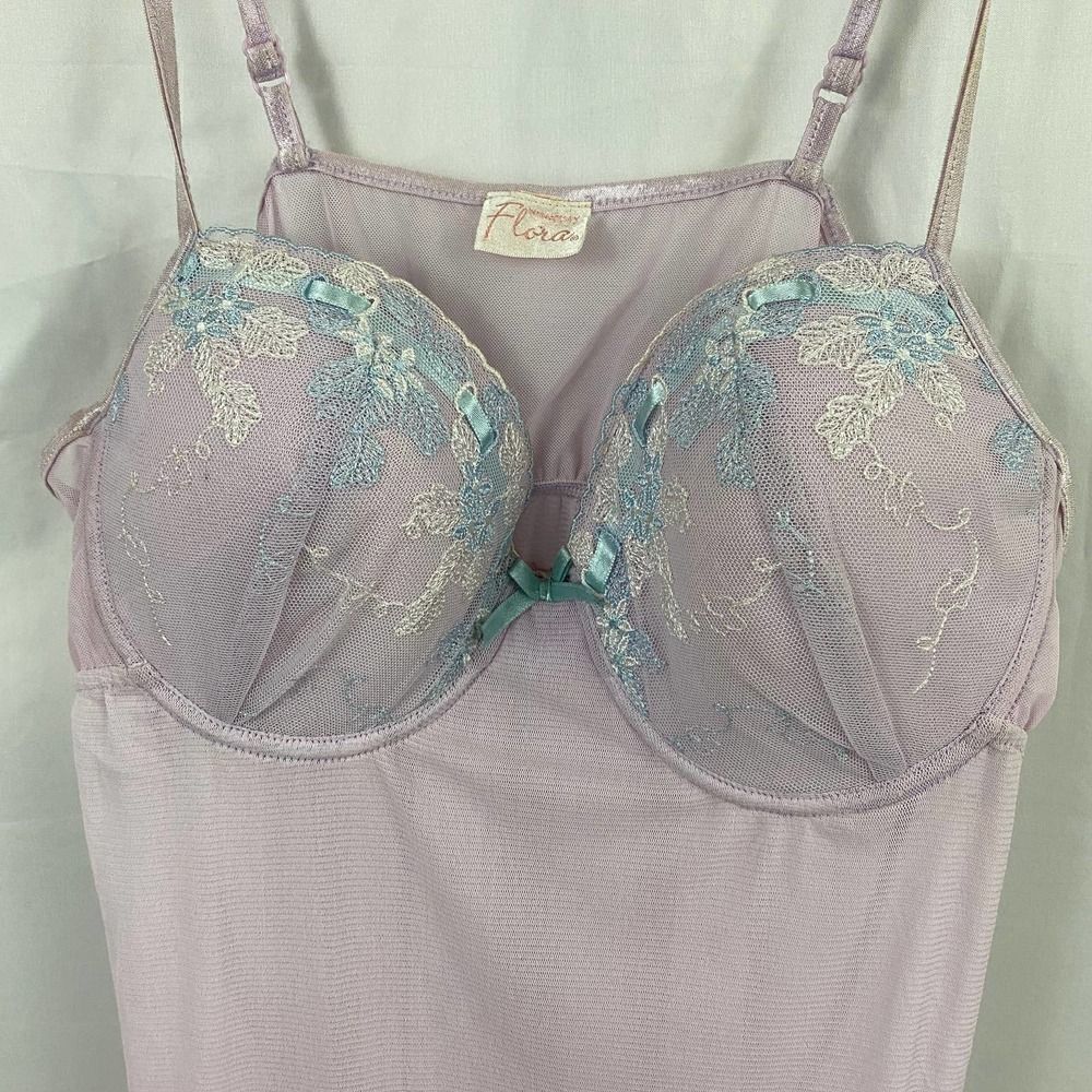 Flora Intimately Lavender cami slip padded bra - Picture 2 of 9